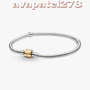 Pandora Barrel Clasp Snake Chain Bracelet